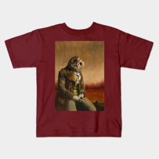 Tawny Owl Gentleman Kids T-Shirt